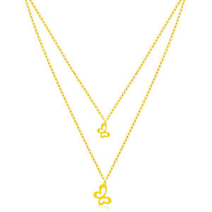 كولية ذهب دورين تصميم الفراشات