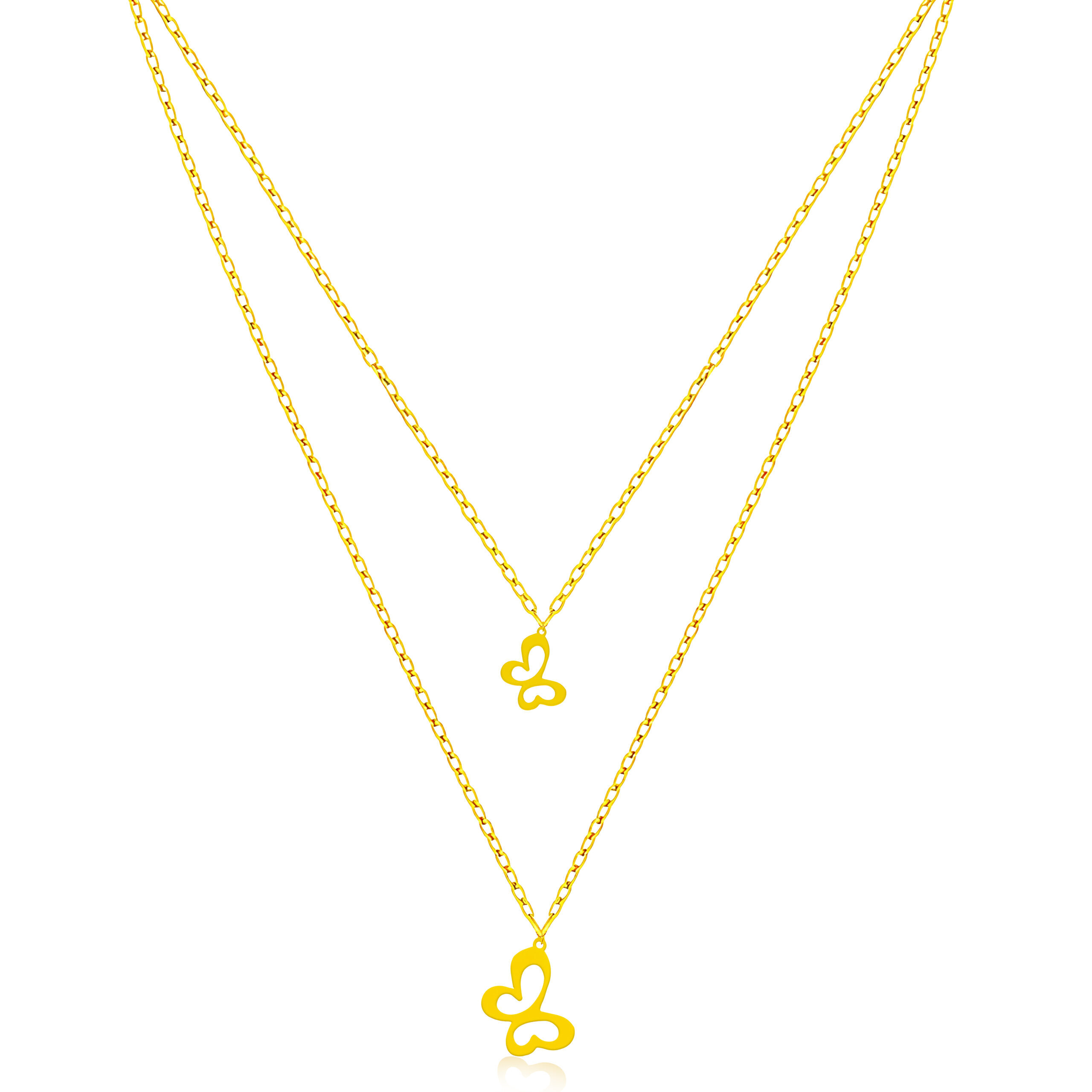 كولية ذهب دورين تصميم الفراشات