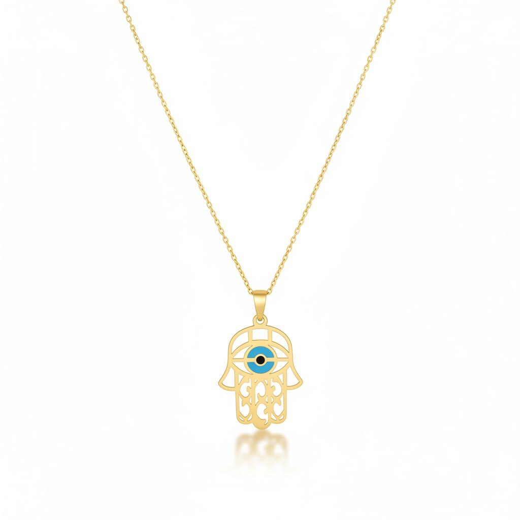 قلاده الكف الازرق